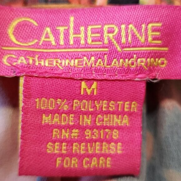 CATHERINE‎ MA Landrino sleevless dress.. Tie at top.. big ruffle. Cottagecore. - Picture 7 of 8